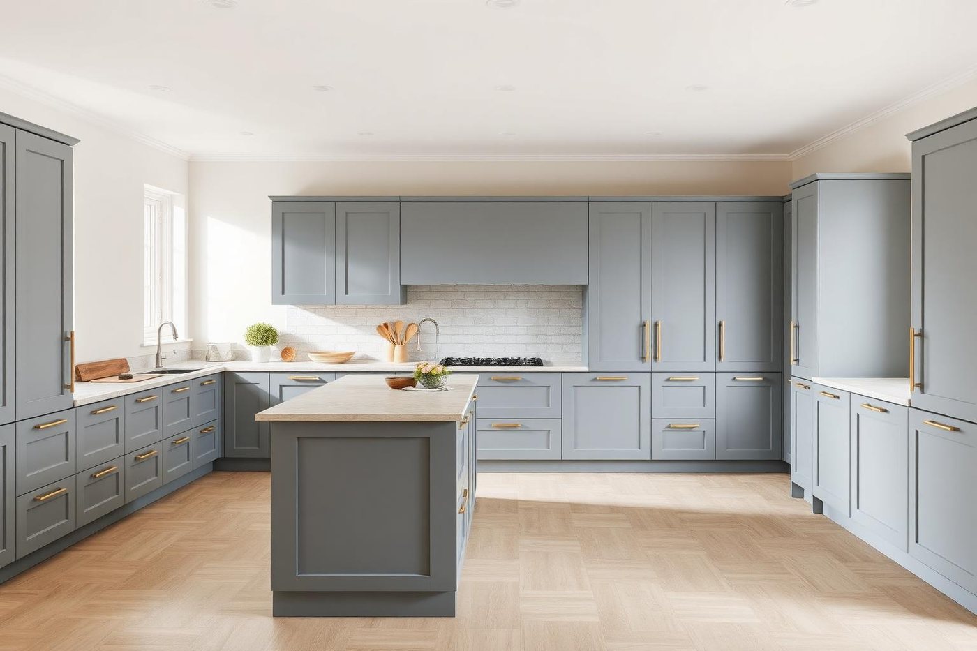 Slab and handleless kitchen style we build to order