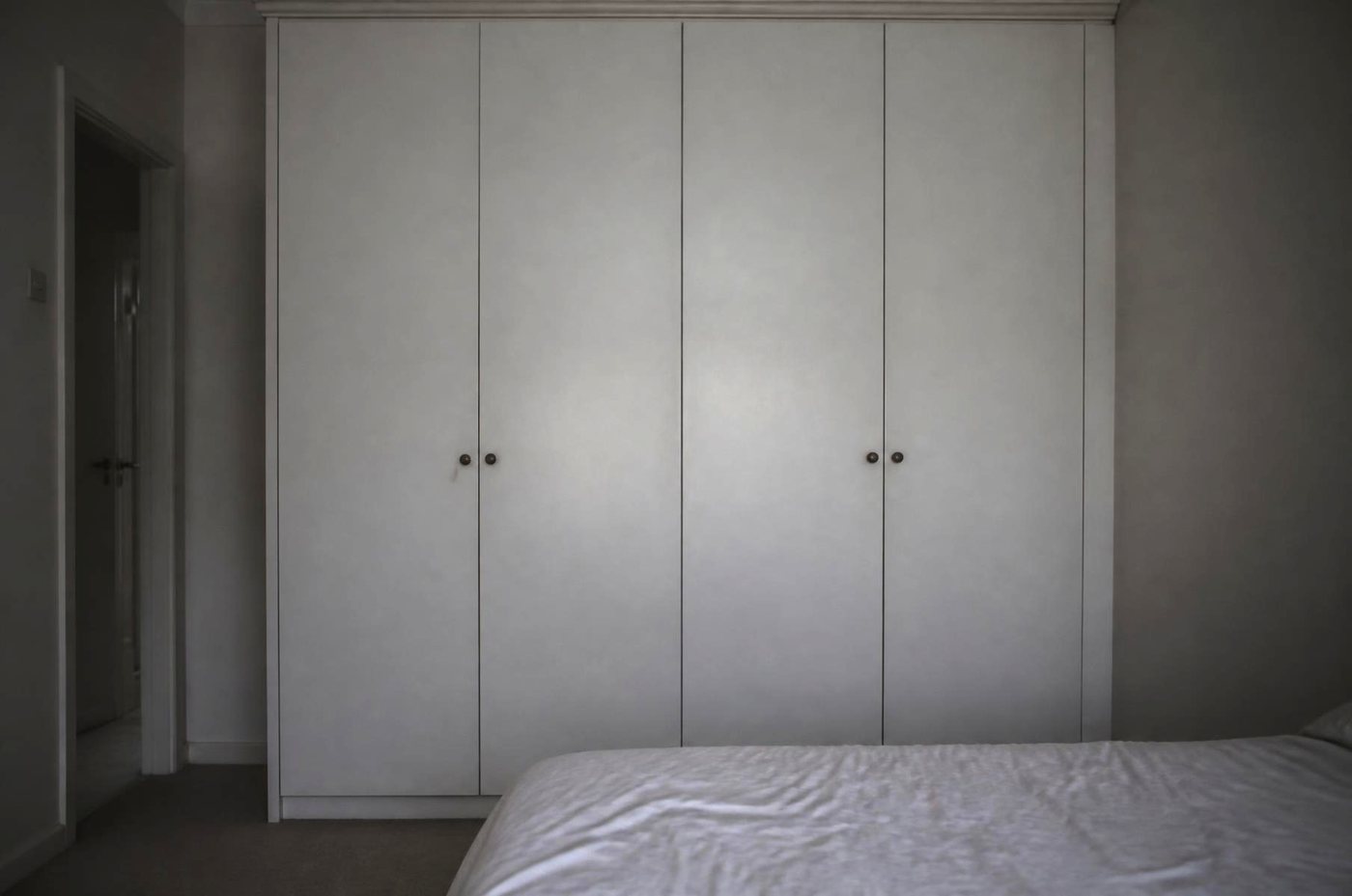 Bedroom before the fitted wardrobes went in