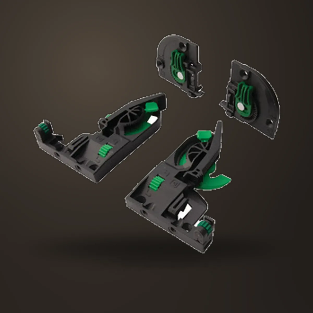 Hafele Dynapro Front and Rear Clip and Adaptor Set